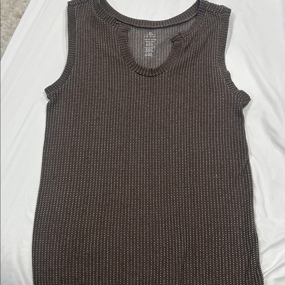 BKE Dark Brown Knit Tank Top